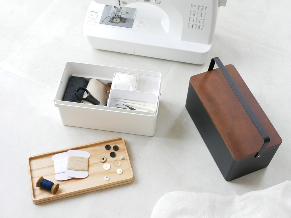 Tower 裁縫箱 ホワイト インテリア雑貨の総合通販 ひなたライフ アプリnew Openキャンペーン実施中