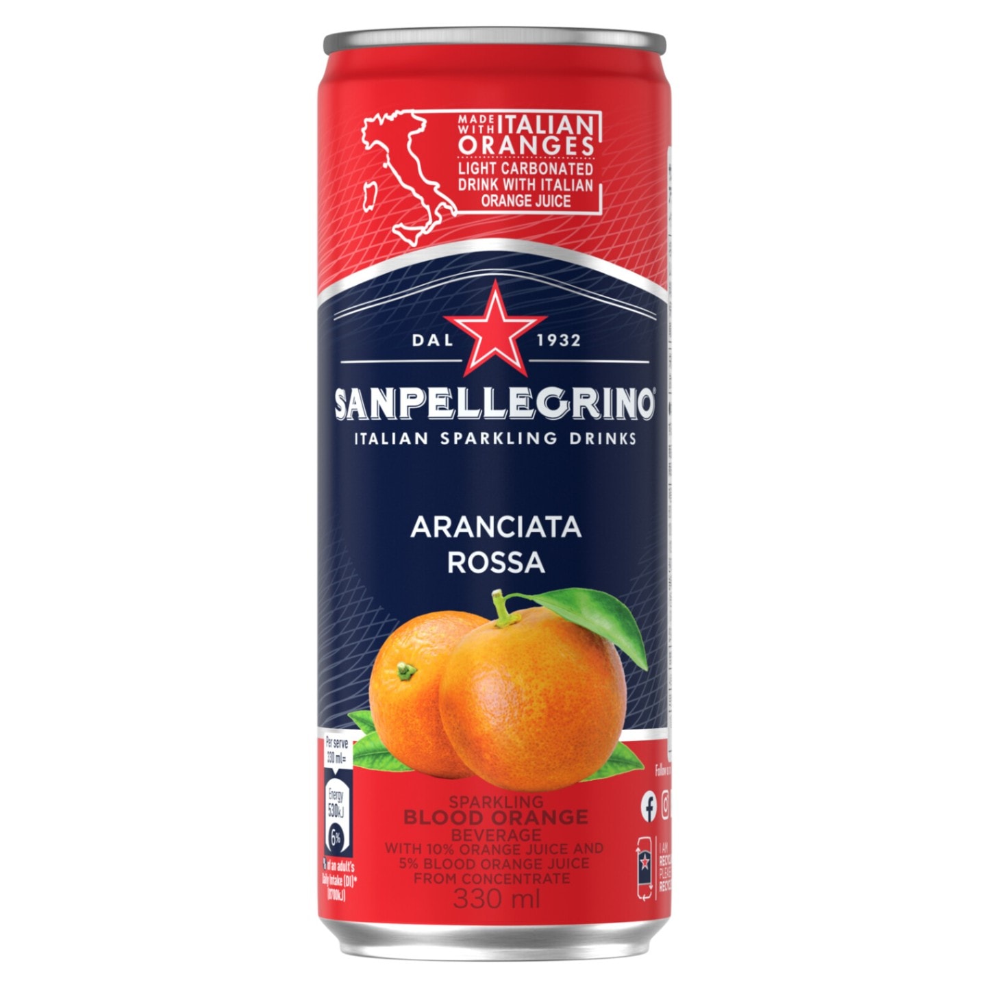 アランチャータ・ロッサ（ブラッドオレンジ）【サンペレグリノ】炭酸入り飲料