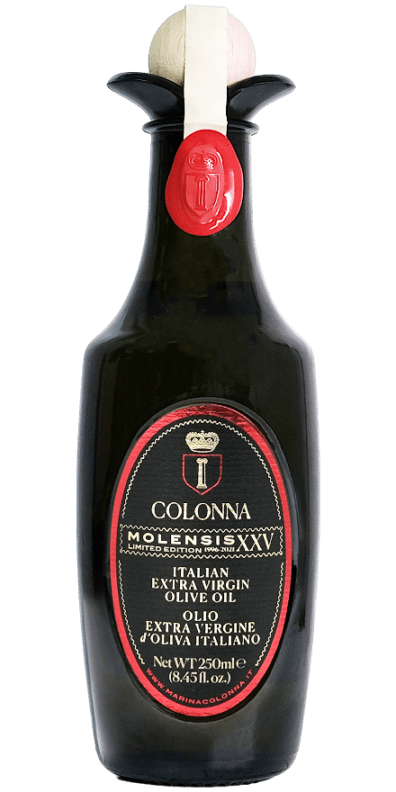 12月中旬発送予定です。　FLOS OLEI 2025 部門賞受賞、スコア98点　ローマ教皇を輩出した名門貴族コロンナ家のEXVオリーブオイル(Molensis)250ml