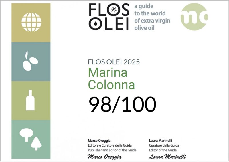 5月中旬の発送予定です。 FLOS OLEI 2025 部門賞受賞、スコア98点 ローマ教皇を輩出した名門貴族コロンナ家のEXVオリーブオイル(Molensis XXV)750ml