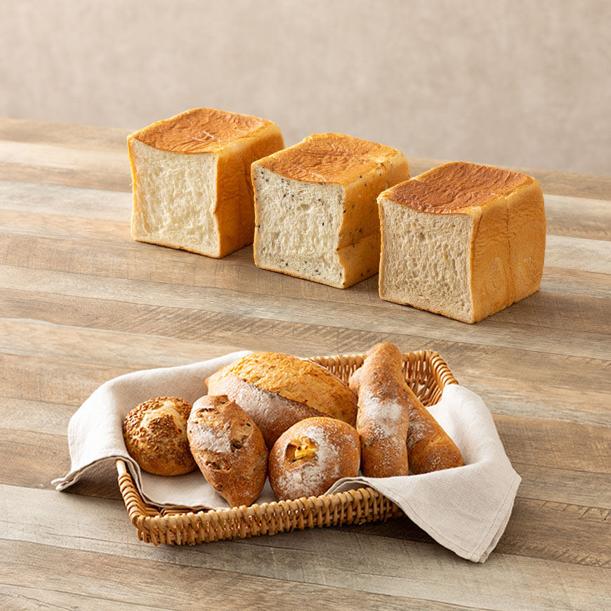 食ぱん食べ比べと選べるカンパーニュのセット