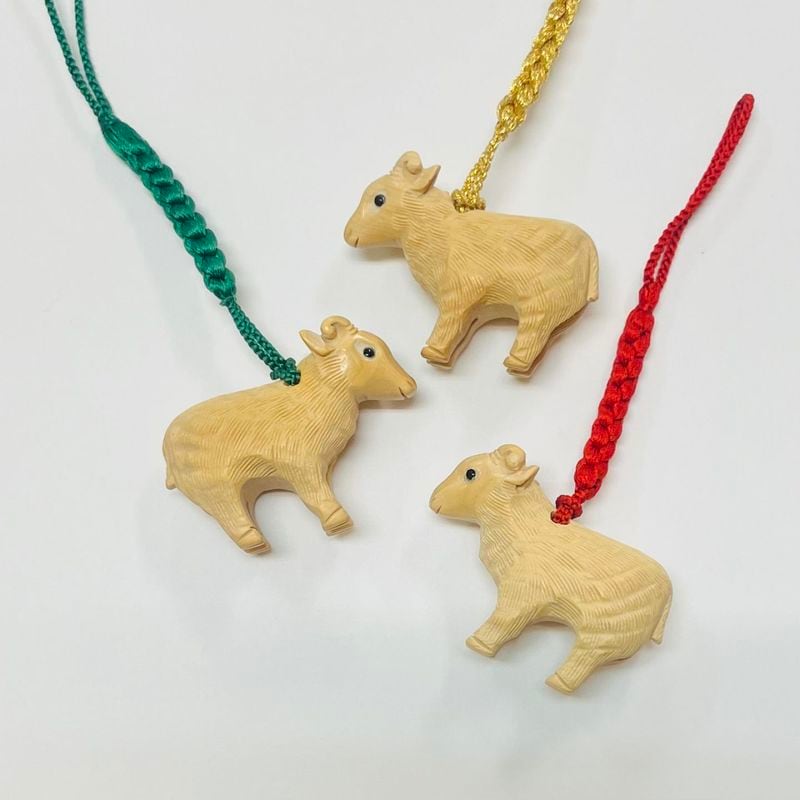 寿康斎】万来根付「未」