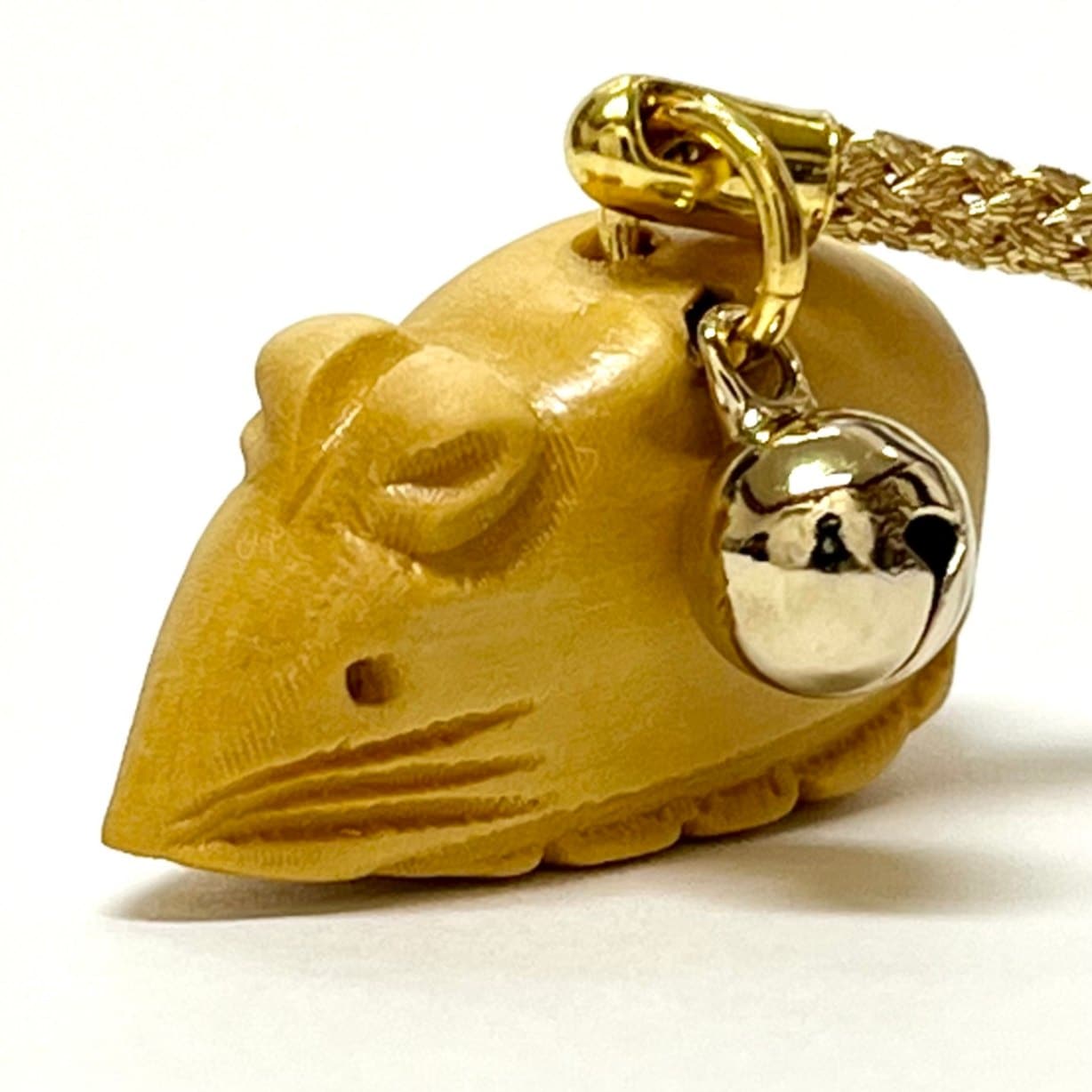 極上　人物にねずみ根付　31g 東Y8-0514☆2Fタサコル 干支根付】拓植根付（子）