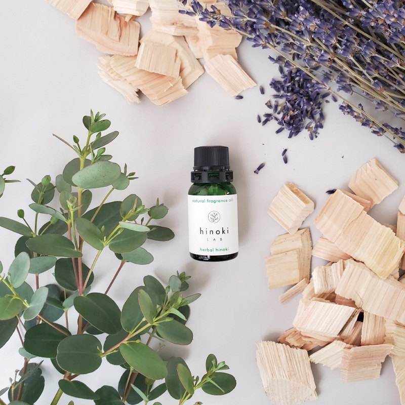ナチュラルフレグランスオイル ハーバルヒノキ 10ml ひのき精油 ESSENTIAL OILS hinoki LAB