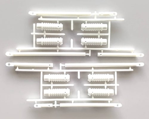 ヒロボー HIROBO パーツ 【0402-376】 LM ランディングギヤブレースセット (白) (別売部品あり)【販売終了】