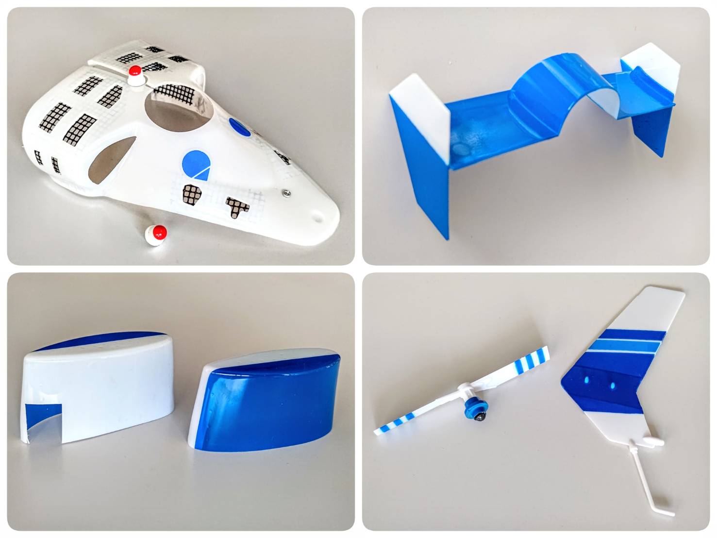 ヒロボー HIROBO パーツ 【0301-073】 XRB BELL222 カバー&尾翼セット【最終在庫】