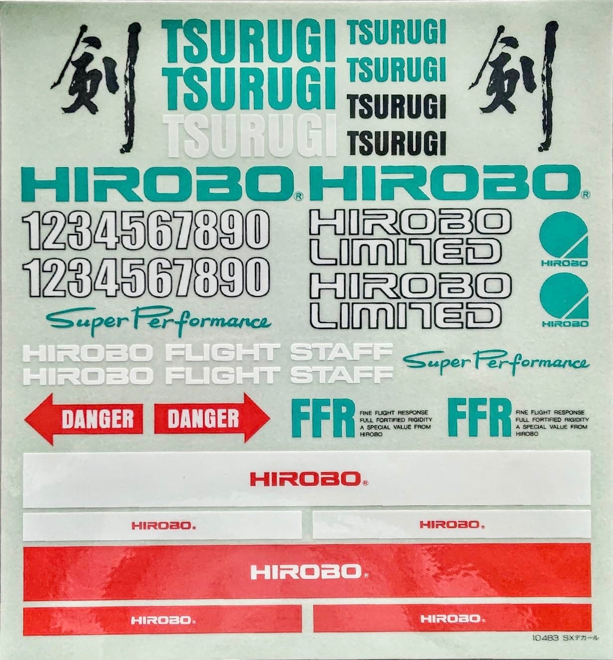 ヒロボー HIROBO パーツ 【0404-535】 SX デカール【最終在庫】