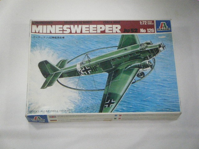 JU 52 ミンスイーパー 1:72スケール No 126 Ju 52/3mg6e Minesweeper, Italeri 126 (2010)
