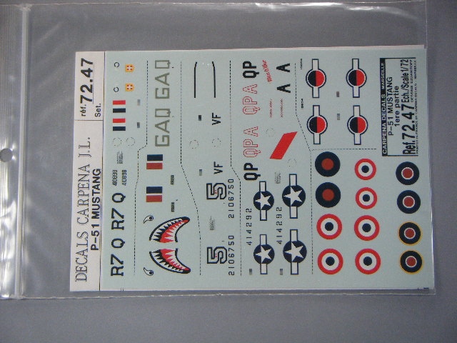 ����ڥʡ�72.47��1/72��P-51���ƹ�λ��ѵ�Pt1