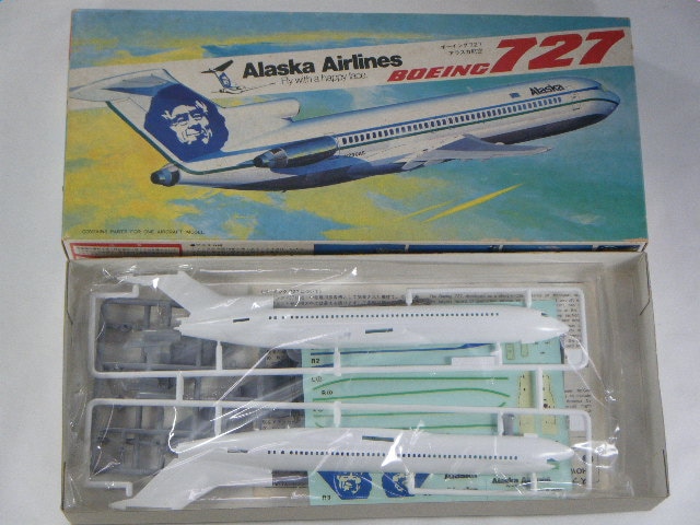 B727 （ハセガワ） Lb2/アラスカ航空 1/200 | 飛行機プラモデル
