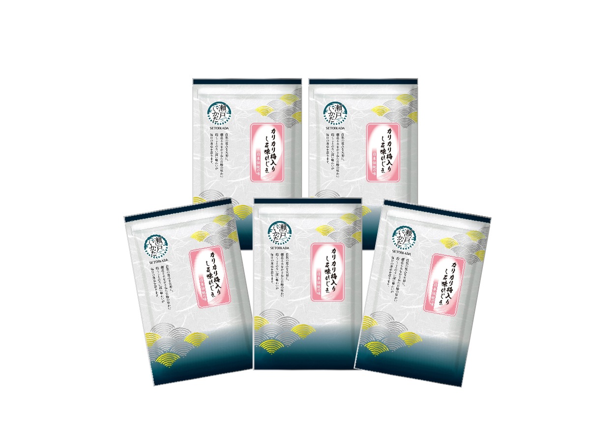 瀬戸筏 カリカリ梅入りしそ味ひじき 5袋セット