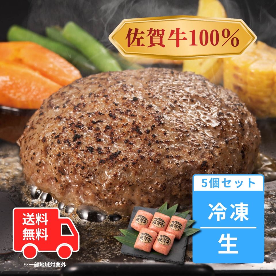 【送料無料】佐賀牛ハンバーグ（冷凍生）