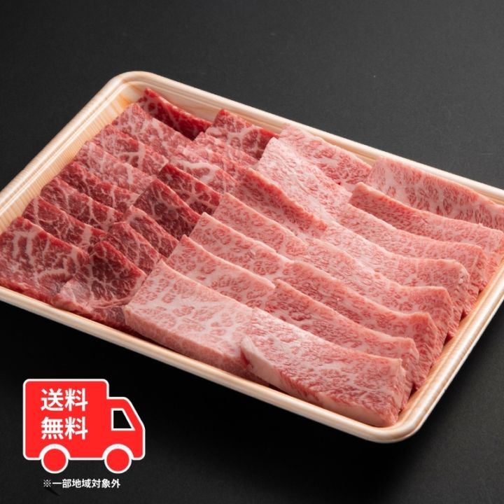 【送料無料】 【A-4、A-5等級】　黒毛和牛焼肉セット 内容：霜降り・赤身で800g