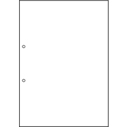 マルチプリンタ帳票 撥水（はっすい）紙 A4 白紙 2穴