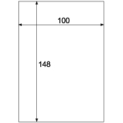耐水ネームシール 透明 ノーカット