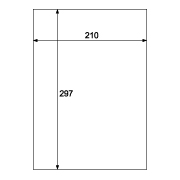 耐水ラベル ホワイト A4 ノーカット