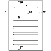 耐水ネームシール ホワイト Lサイズ