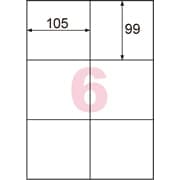 きれいにはがせるエコノミーラベル 6面