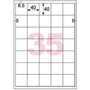 きれいにはがせるエコノミーラベル 35面
