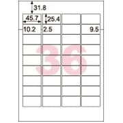 きれいにはがせるエコノミーラベル 36面 四辺余白 角丸