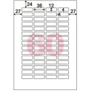きれいにはがせるエコノミーラベル 60面 角丸