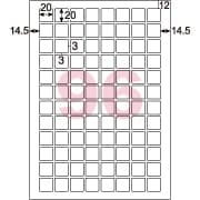 きれいにはがせるエコノミーラベル 96面 QRコード用