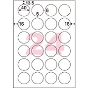 きれいにはがせるエコノミーラベル 丸 24面 