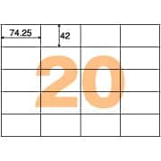 エコノミーラベル 20面