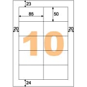 エコノミーラベル 10面 PD・SCM用