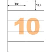 エコノミーラベル 10面 余白なし