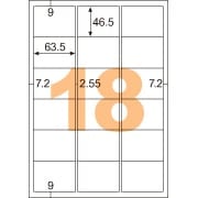 エコノミーラベル 18面 角丸