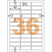 エコノミーラベル 36面 角丸