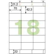 FSC(R)認証 A4タックシール 18面 上下余白