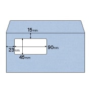 窓つき封筒 A4三ツ折用（長6）/アクア