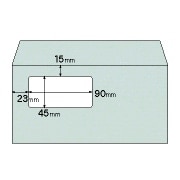 窓つき封筒 A4三ツ折用（長6）/メタル