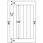 ファイルラベル7 ホワイト・再剥離