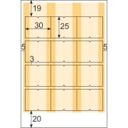 インデックスラベル 12面 クリーム