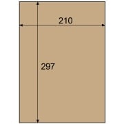 クラフト紙ラベル ダークブラウン ダンボール用 A4 ノーカット