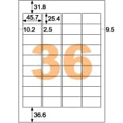 きれいにはがせるラベル（かるくはがせるタイプ） A4 36面