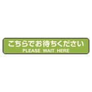 フロア誘導シール こちらでお待ちください 停止線 グリーン