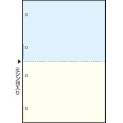 マルチプリンタ帳票 撥水（はっすい）紙 A4 カラー 2面 4穴