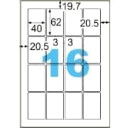 撥水（はっすい）紙ラベル A4 16面