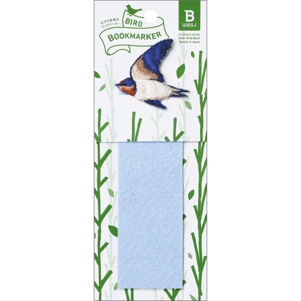 BIRD BOOKMARKER 刺繍しおり ツバメ