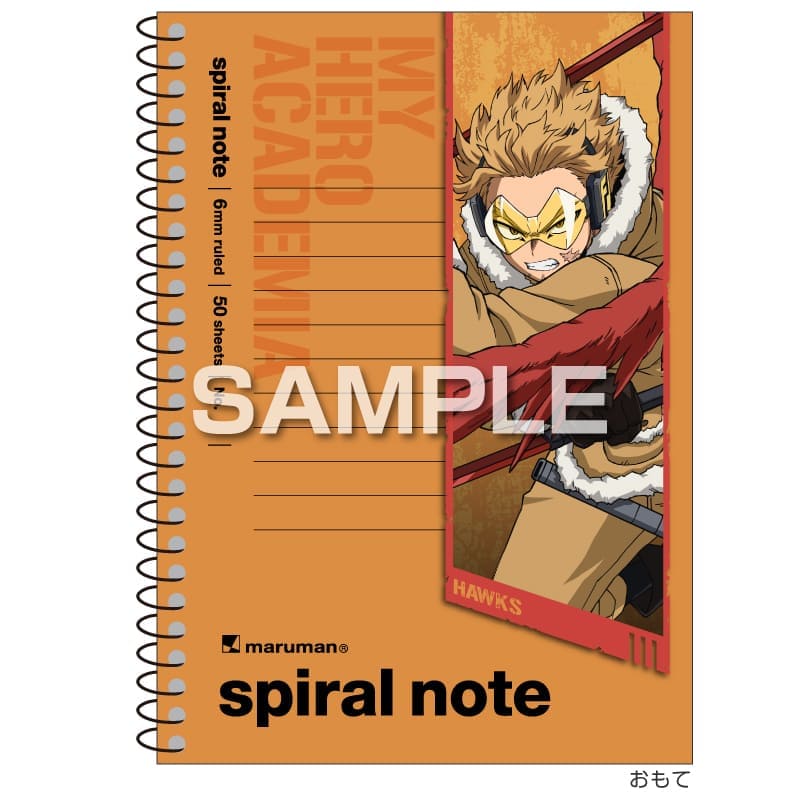 僕のヒーローアカデミア スパイラルノート（A6サイズ）／ホークス