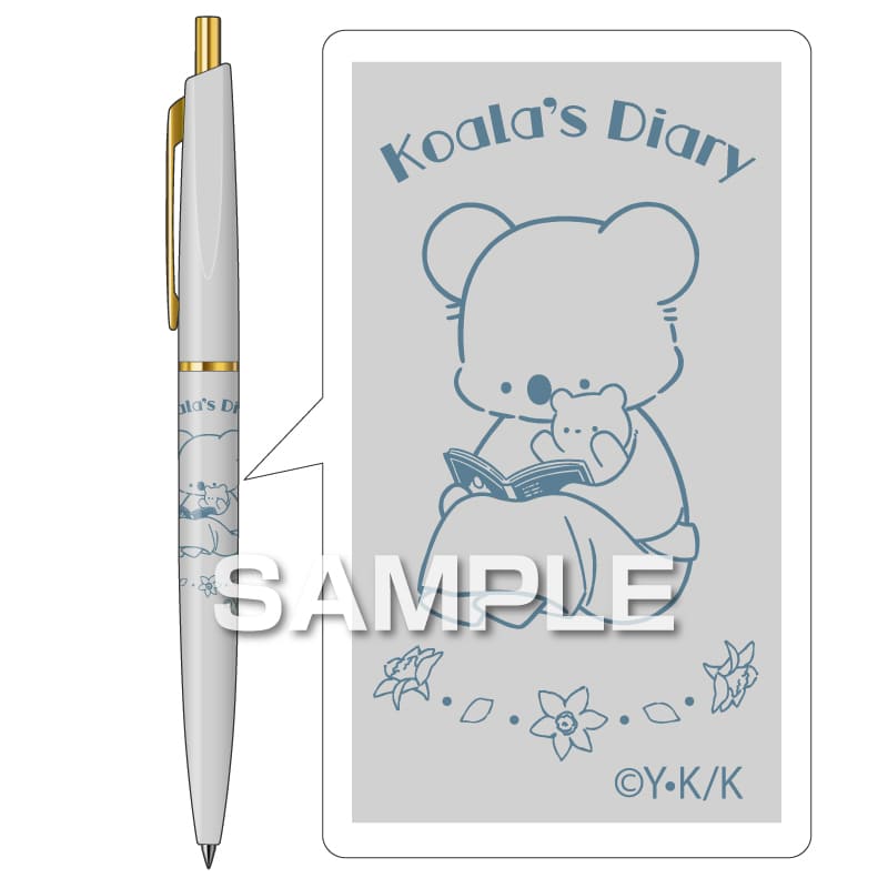 コアラ絵日記 ボールペン／冬のコアラ