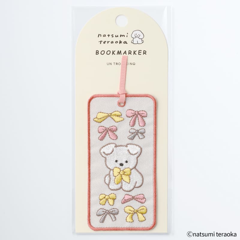 てらおかなつみ 刺繍しおり リボン