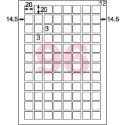 きれいにはがせるエコノミーラベル 96面 QRコード用