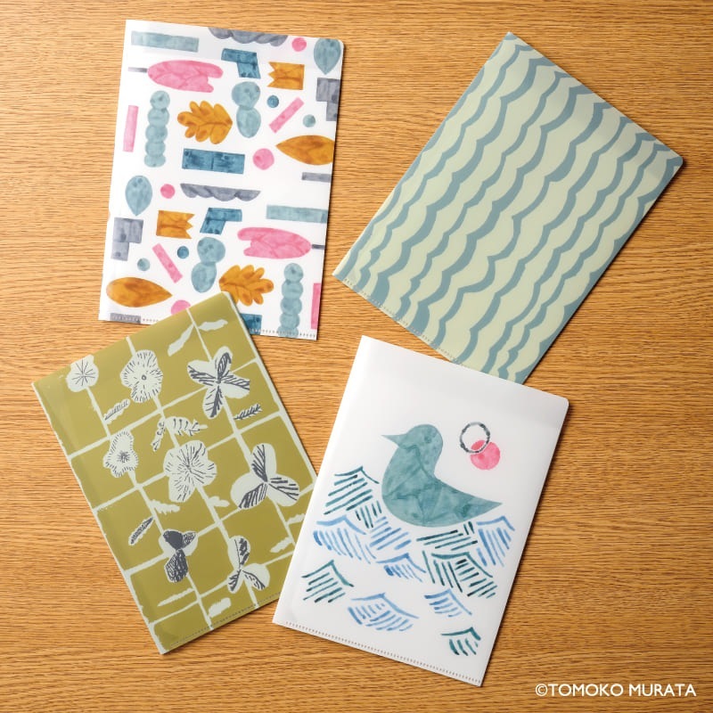 ムラタトモコ A5ダブルポケットクリアファイル Seabird（海鳥）