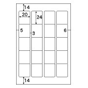インデックスラベル20 ホワイト