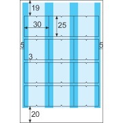 インデックスラベル 12面 ブルー |ヒサゴオンラインショップ（HISAGO）